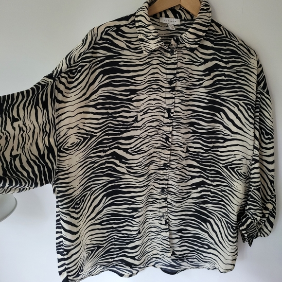 Topshop zebra print blouse - Picture 3 of 3